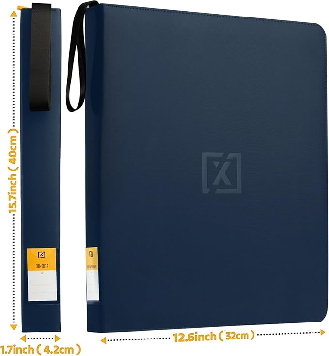 X PRO Top Load Card Binder - Compatible with Top-loading Card Cases - Fits 252 | 20 Premium Loaders Included | 9-Pocket Ringless Double-Sided Pages | Storage for TCG & Sports Cards