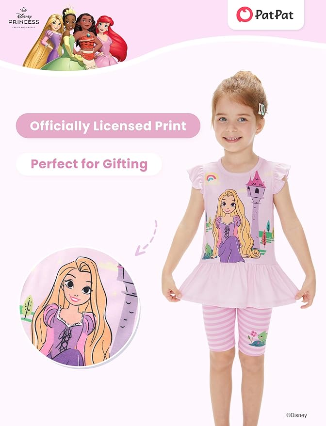 Disney Minnie Mouse Frozen Princess Marvel Toddler Girls Clothes Long Sleeve Sweatshirt + Leggings 2pcs Outfits Set 2-6Y