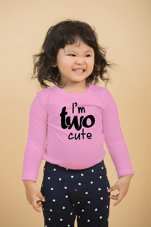 2nd Birthday Outfits for Toddler Girls im Two Cute Shirt Girl 2 Years Old Second Birthday
