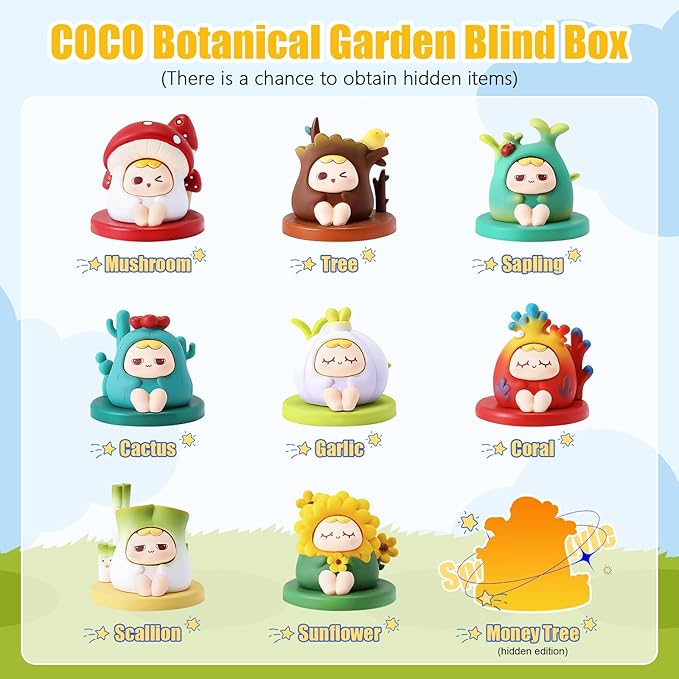 Coco Plant Series Blind Box 1PC Mystery Box Cute Figures Collectibles Birthday Gift Random Design