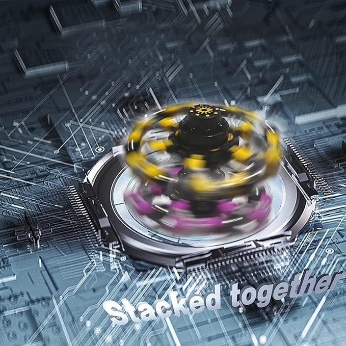 6 Pcs Fidget Spinners Toys for Kids & Adults, Deformable Robot Transformable Fingertip Spinner, Stress Relief Party Favor for Classroom Prizes, Christmas, Valentine’s Day Gift, Goodie Bag Fillers