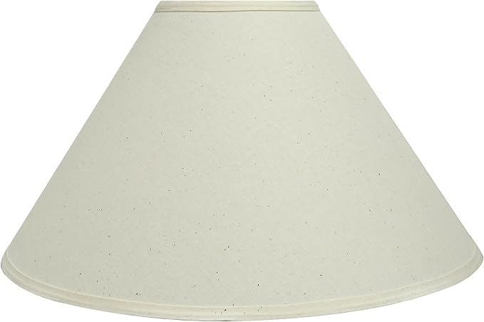 Aspen Creative 32204A Hardback Empire Spider Lamp Shade in Ivory, 6" Top x 19" Bottom x 12" Slant Height