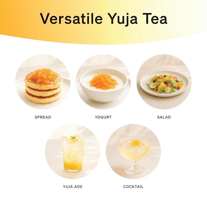 Damtuh Honey Citron Tea, Korean Yuja/Yuzu Fruit Preserve, 1.7 lb Jar – Sweet Citrus Drink Mix for Hot or Iced Beverages