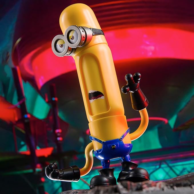 YOLOPARK Minions Despicable Me 4 Toys, 5.1 Inch Mega Tim Action Figures, Magnetic Head and 360°Rotatable Body with Stretchable Arms Minion Model Kits，Gifts for Kids Ages 8 Years & Older