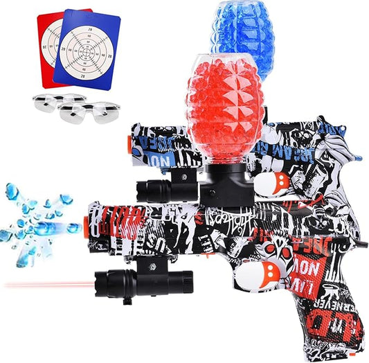 Electric Gel Blasters, Automatic Splatter Blaster with 40000+, Splat Ball Blasters - Summer Outdoor Yard Activities for 14+ Years Old, 2 Pack