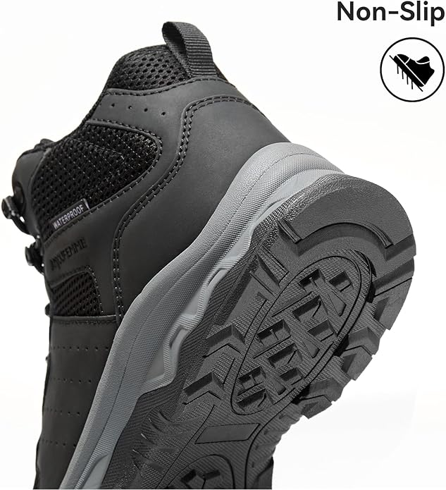 ANJOUFEMME Women's Waterproof Hiking Boots Lightweight Non-Slip Outdoor | Trekking, backpacking, camping, breathable & durable