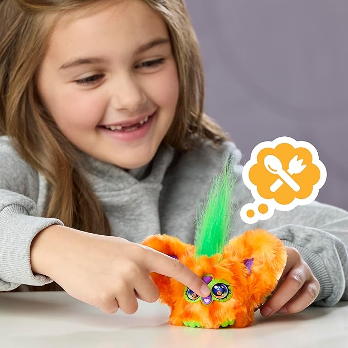 Furby Furblets 2 Pack of Fall Edition Mini Friends Trick-Ee & Boo-Kin, Electronic Plush Toys, Multicolor, Back to School Gifts, Ages 6+ (Amazon Exclusive)