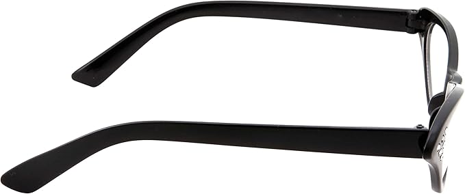 50's Kids Nerd Cat Eye Glasses Girls Costume Children's (Age 3-12) (Black)