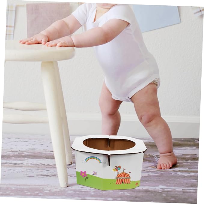 BESTonZON 1pc Portable Foldable Travel Potty Lightweight Travel Toilet for Boys and Girls Compact Design for -up for Outdoor and Home Use
