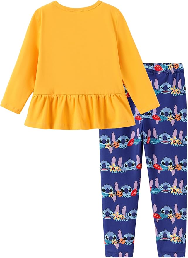 Disney Minnie Mouse Frozen Princess Marvel Toddler Girls Clothes Long Sleeve Sweatshirt + Leggings 2pcs Outfits Set 2-6Y