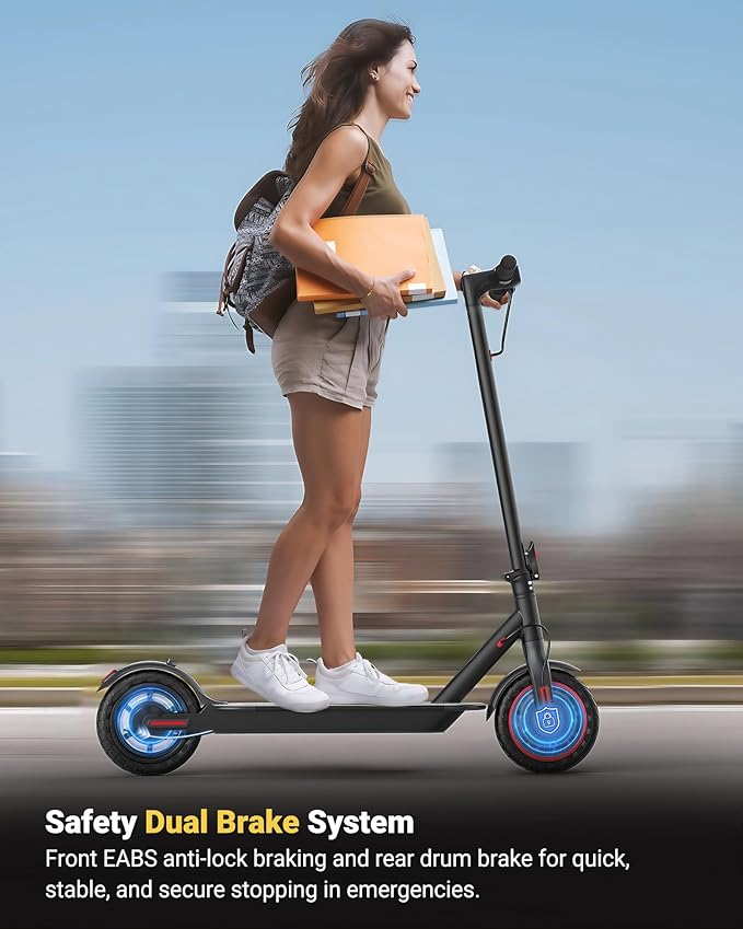 MAXSHOT Electric Scooter for Adults, 8.5/10/14" Tires, 19/22Mph, 350W/500W Motor, 21-28 Miles Range, Folding E-Scooter with Dual Suspension,APP(V1/SPRO/MAX/PRO/X1/X1PRO/PR)