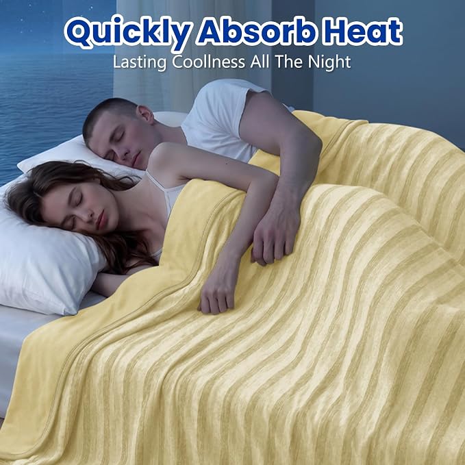 Cooling Blanket for Hot Sleepers Cold Summer Blanket Throw 50"x70" | Cold Summer Bed Blanket Keeps Cool for Night Sweats, Soft Lightweight Breathable Sofa Blankets for Kid Adults