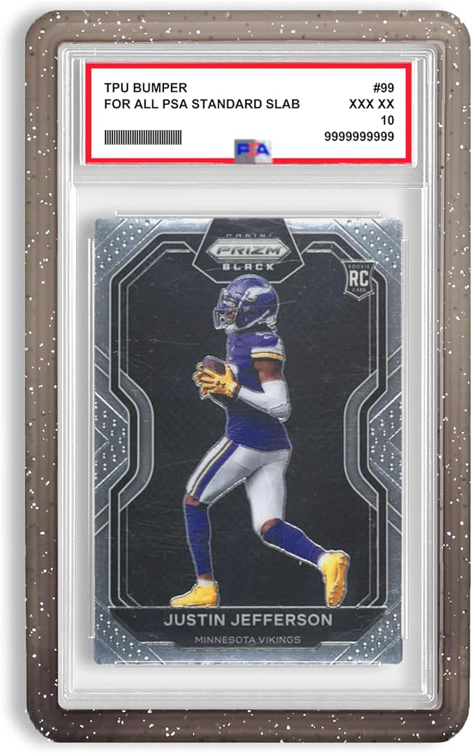 NAKIS Slab Guard for PSA Graded Cards, 1 Pack TPU Slab Protector Graded Bumper Guard for PSA Graded Card Only, Gradient Color Glitter Limited Edition, COLOR5