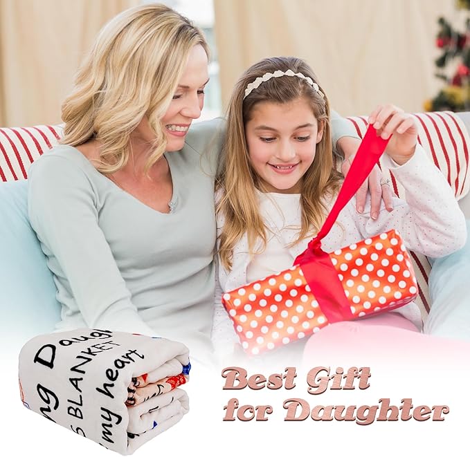 Daughter Gifts from Mom Dad- Daughter Birthday Gifts - Gift for Daughters - Mothers Day Valentines Day Wedding Gift Graduation Presents for Daughters Girls - to My Amazing Daughter's Blanket 50"X60"