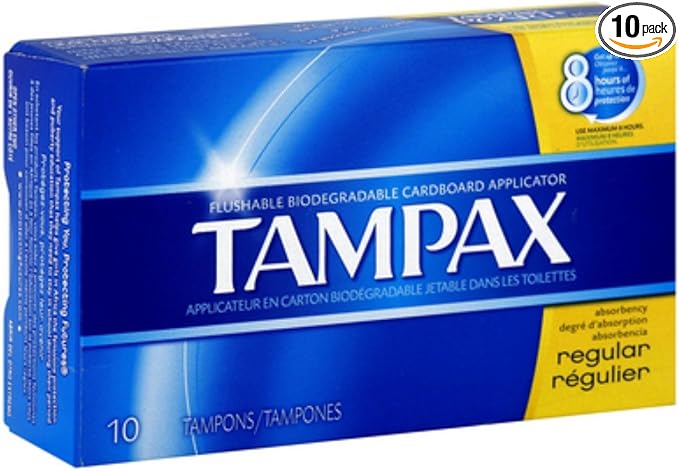 Tampax Tampons Regular 10 Each (Pack of 10)