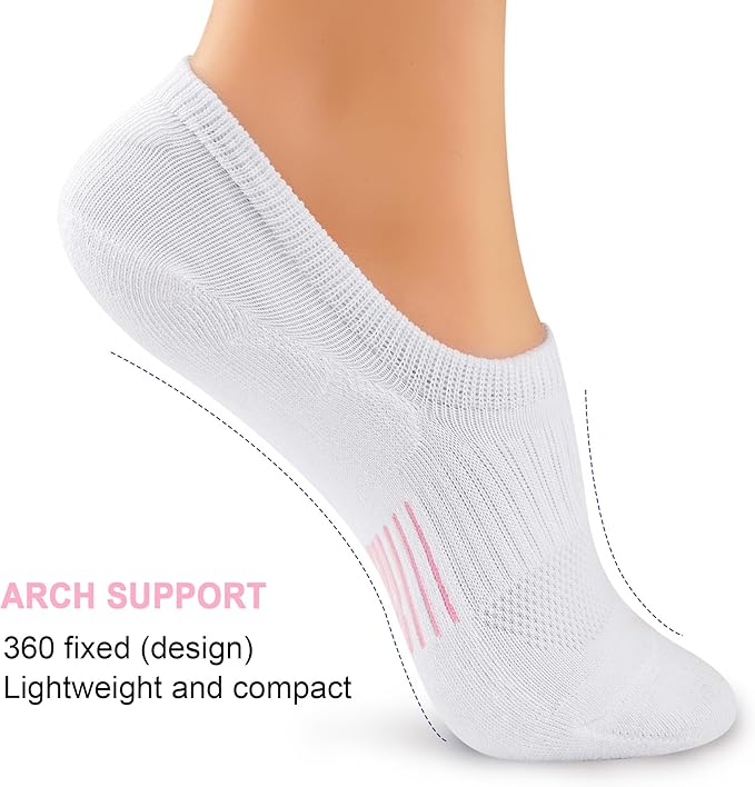 Gonii Womens No Show Socks Athletic Ankle Socks Cushioned Running Low Cut 5-8 Pairs