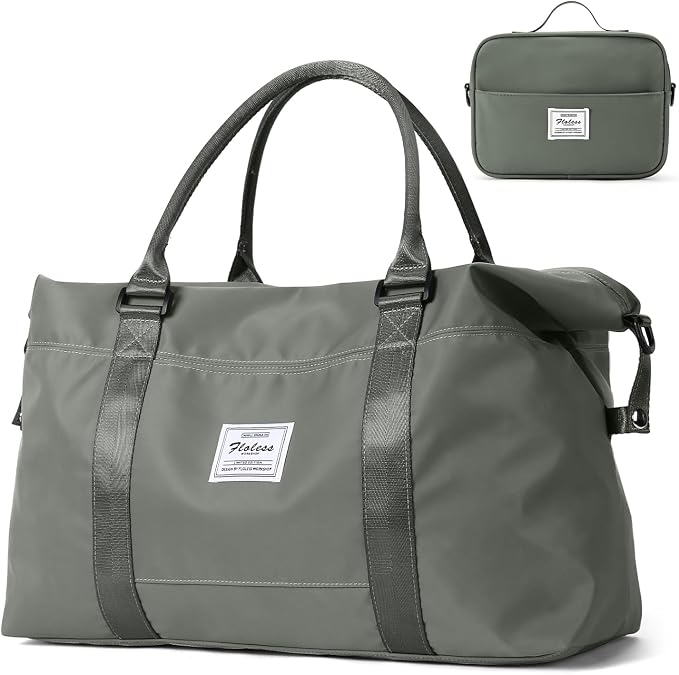 Travel Duffel Bag, Carry On Overnight Weekender Bags for Women | Travel Bag with Wet Pocket & Trolley Sleeve, For Spirit Airlines 18x14x8 Personal Item Bag