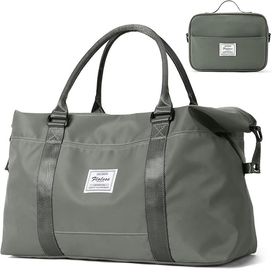 Travel Duffel Bag, Carry On Overnight Weekender Bags for Women | Travel Bag with Wet Pocket & Trolley Sleeve, For Spirit Airlines 18x14x8 Personal Item Bag
