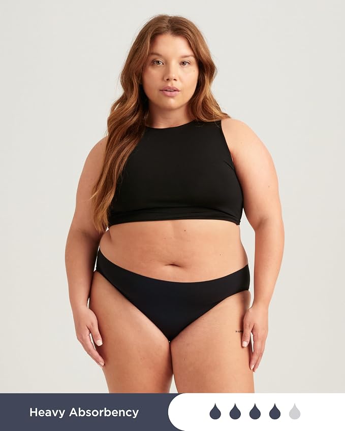 saalt Seamless Brief Leakproof Period Underwear for Women | Comfortable, Thin, and Keeps You Dry from All Leaks, Reusable & Washable Women's Period Underwear