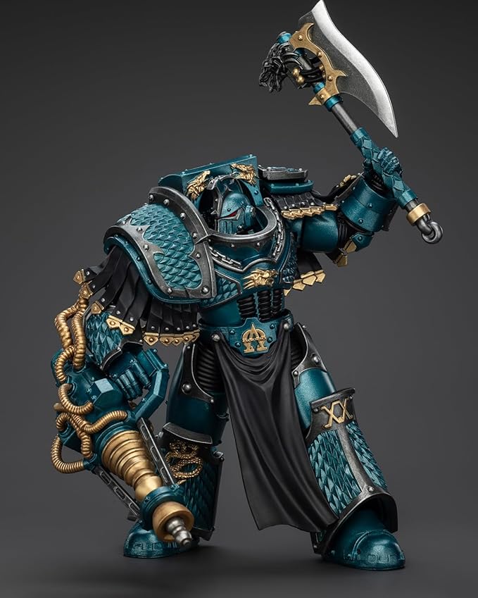 JoyToy 40K Genuine License 1:18 Action Figure, Alpha Legion Lernaean Terminator with Conversion Beam Cannon, 4.96 inch Collectible Action Figures Sets