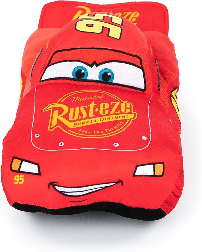 Disney Pixar Cars 3 Plush Stuffed Lightning Mcqueen Red Pillow Buddy - Kids Super Soft Polyester Microfiber, 17 inch (Official Disney Pixar Product)