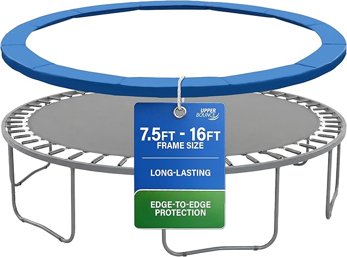 Machrus Upper Bounce Round Trampoline Replacement Safety Pad Spring Cover, Protective Accessories