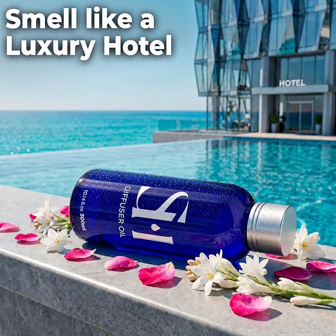 Inspired by My Way MW06 Hotel Scent Diffuser Oil | 10.14 Fl oz (300 ml) - Waterless Diffuser Oil Refill & Highly Concentrated Fragrance Oil, Diffuser Oil Scents, Hotel Oil Diffuser