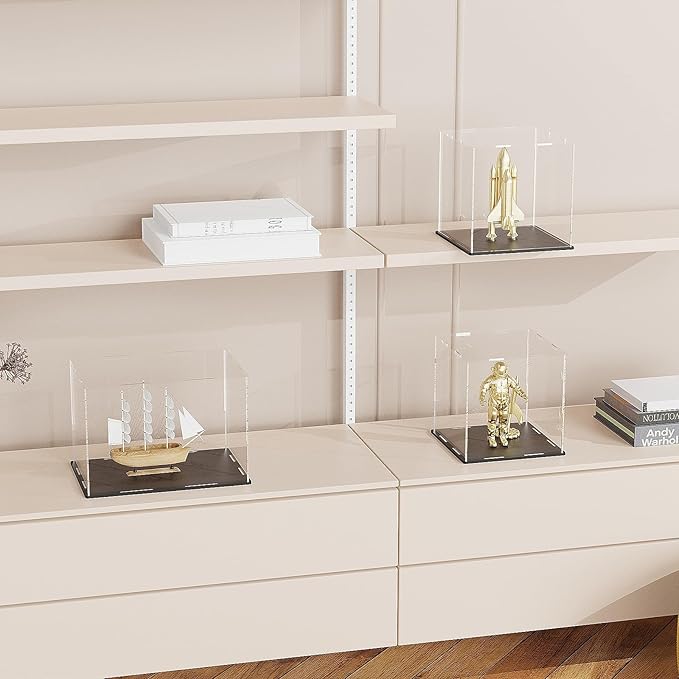 Acrylic Display Case for Showcase, Clear Long Acrylic Box for Displaying 1:18 Diecast Car Models, Collectibles, Figures and Arts