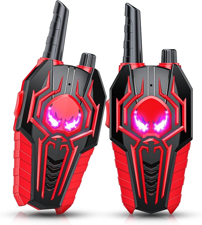 Kids Walkie Talkies for Boys: Toys Gifts for 3 4 5 6 7 8 Year Old Boys Kids Walkie Talkies 2 Pack Outdoor Hiking Camping 2 Way Radio Toy Age 3-8 Year Old Boy Girl Birthday Gifts Ages 5-7