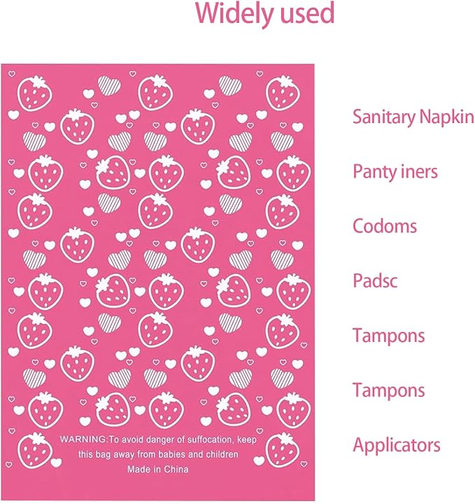 300Pcs Sanitary Napkin Disposal Bags, Feminine Hygiene Disposal Bags, Disposal for Tampons, Liners, and Pads