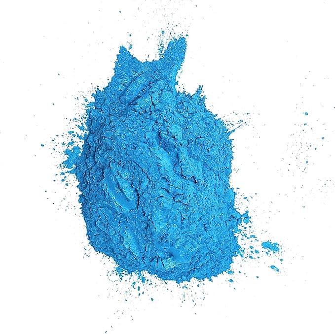 Pearl Mica Powder Pigment Dye - 500 Grams (1.1 lbs) - Best Bulk Price for Fine Arts, Crafting, Painting, Bath Bomb Soap Candle Slime Jewelry Making, Epoxy Resin, Woodworking (Blue BL07)