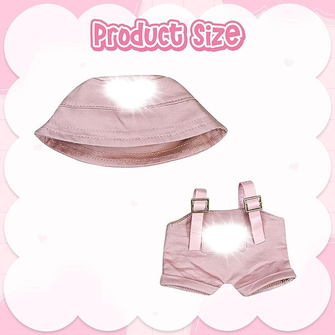 Clothes Fit for 17CM Doll, Fashion Doll Clothes Outfit Set Cute Theme Designer Toys Dress Accessories for Collector Fans Display (P Pink Set)