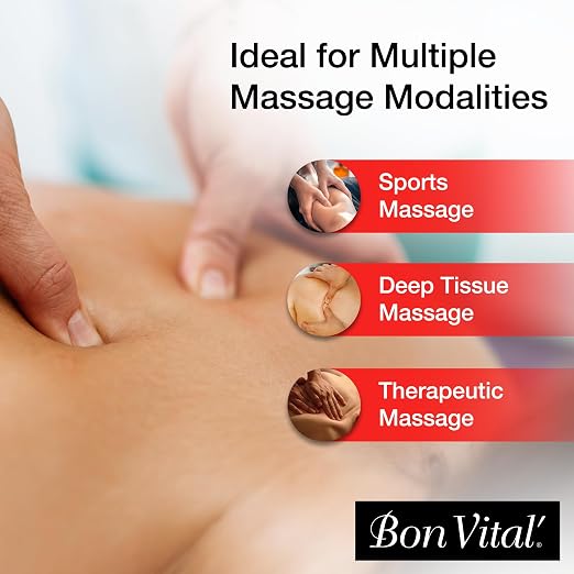 Bon Vital' Original Massage Gel, 5 Gallon Pail, Hypoallergenic & Paraben-Free, Professional Massage Gel, Hydrating Massage Cream Alternative for Dry Skin and Sensitive Skin