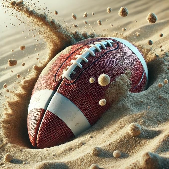 AppleRound 3-Pack 8-Inch Waterproof Footballs for Pool, Beach, & Backyard - Ideal for Water & Land Play - Ball Pump Included, Pee-Wee Junior Size for Kids & Teens