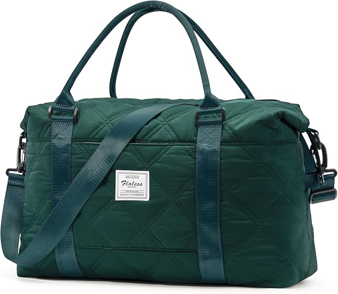 Travel Duffel Bag, Carry On Overnight Weekender Bags for Women | Travel Bag with Wet Pocket & Trolley Sleeve, For Spirit Airlines 18x14x8 Personal Item Bag