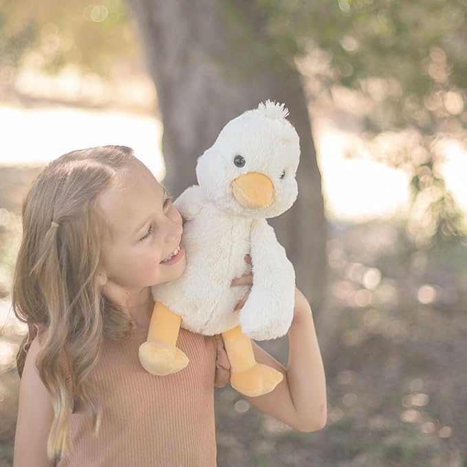World's Softest Plush Off White .Duck, Lushee, Large, 16" Stuffed Animal for Baby, Toddler, Kids, Adults - Duck Plush Toy-Toy Made from Kid-Friendly, Quality Materials