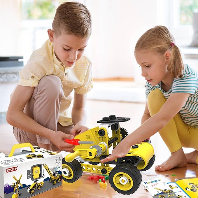 10 in 1 Stem Toys for 5 6 7 8 9+ Year Old Building Block Kit Stem Activities Projects Boy Toys Age 4-8 5-7 6-8 8-10 Creative Set Educational Engineering Excavator Construction Birthday