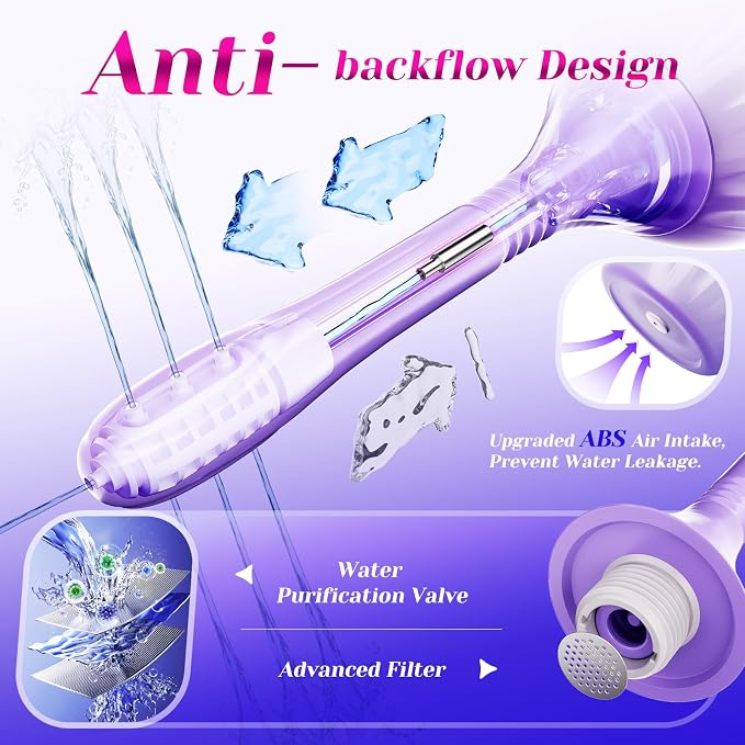 Enemas Anal Douches for Men Women - Shower Enema Bulb Douche Kit, 16.9oz | Lifetime Warranty; Shapeable Nozzle; Anti-backflow; Reusable Soft Silicone; Large Capacity; Compatible with 98% Shower Hoses;