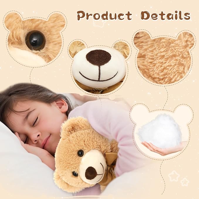 MaoGoLan 12 Pack Teddy Bears in Bulk, 14inch Small Stuffed Animals Teddy Bears for Baby Shower Wholesale Plushies for Themed Birthday Wedding Party Favors - 3 Colors