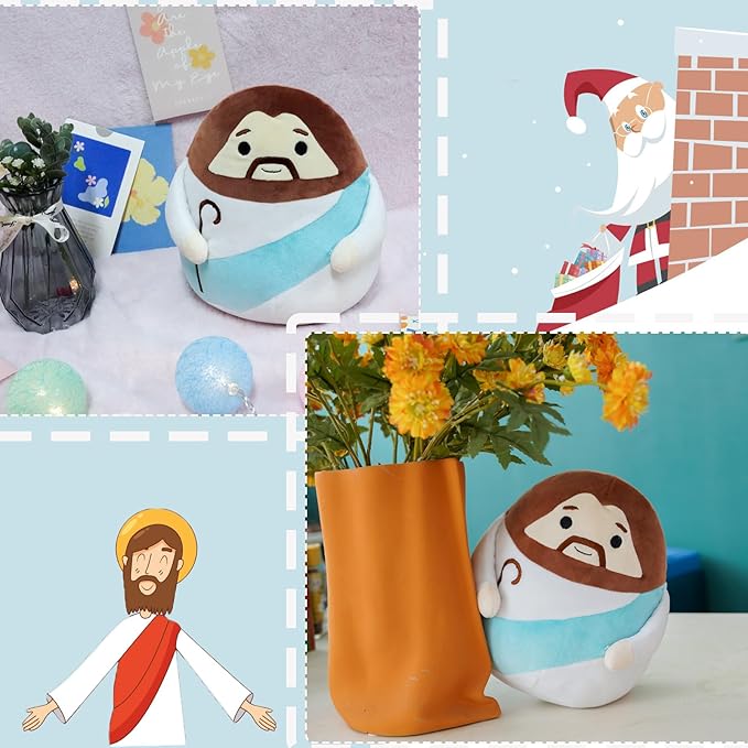 Jesus Plush Toy My Friend Jesus Stuffed Doll Christ Religious, Savior Plush Savior Stuffed Plush Christian Religious Figure Home Christmas Decoration