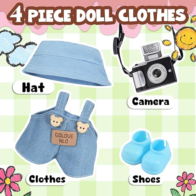 17 cm Cute Doll Clothes Design Outfits Blind Mystery Box Accessories Big Into Energy Monster Case Cover Protector Box Bag Display Charm Figure Keychain