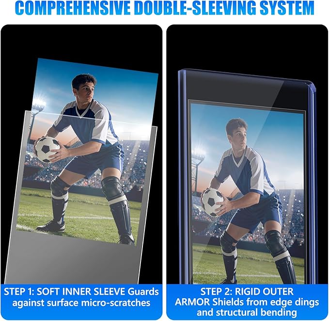 DEDC 200 Top Loader Thick Card Load Holder Storage for Trading Cards Sports Sleeves 3" x 4" Hard Plastic 130 Pt Protective Toploaders Rigid Memorabilia Collectibles