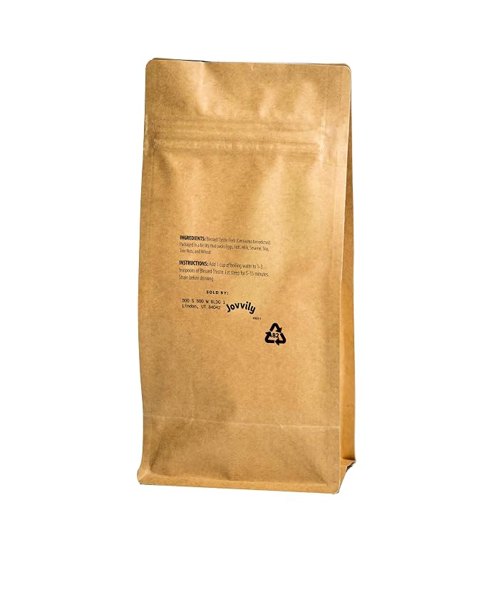 Jovvily Blessed Thistle Herb, 8 oz, Herbal Tea, Cut & Sifted