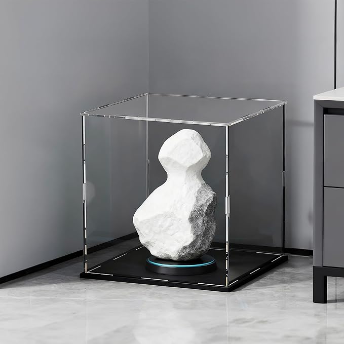 Large Display Case for Display, Clear Acrylic Box for Showcase Collectibles Action Figures Home Storage & Organizing Toys, 13" L x 13" W x 13" H
