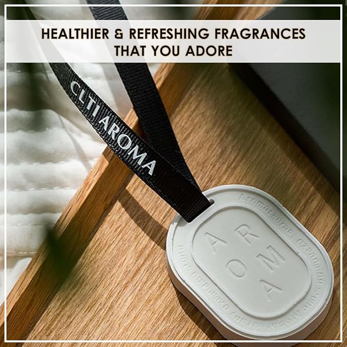 Diatomite Aroma Stone, Non-Electric Ceramic Diffusers and Aromatherapy Fragrance, White Ceramic Diffusers in Car or Desk Office Decor and Small Bathroom at Home (Diatomite Aroma Stone Light Grey)