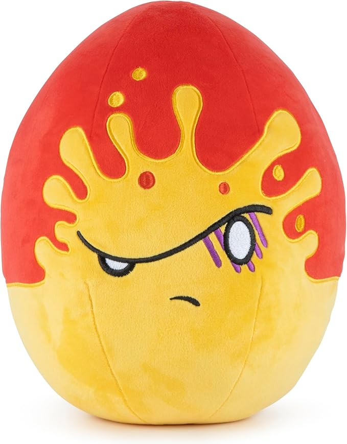 Jay Franco Toikido Plush Pillow Buddy - Soft Plushie Stuffed Pillow, 13 Inches Red - Bad Egg