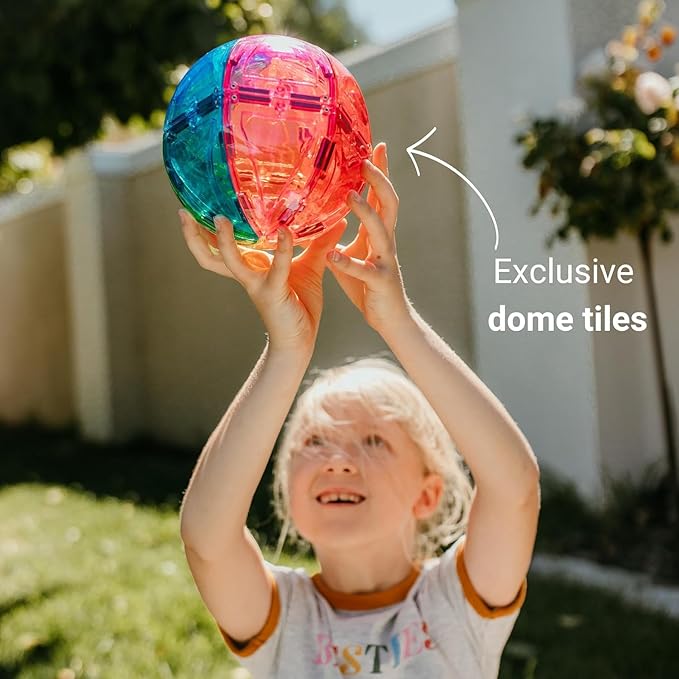 Magnetic Building Tiles, 48 Piece Architectural Dome Set for Boys Girls Kids, Educational Creative Learning Activity Building Block Toddler Toys, Children Ages 3 Years +