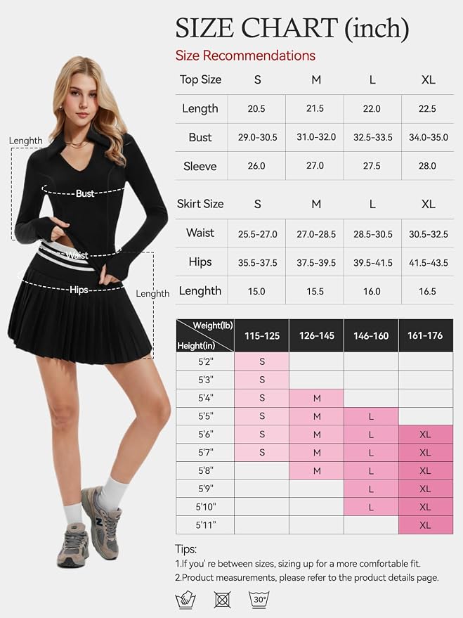 Women 2 Piece Tennis Skirt Set Polo Golf Outfits Racerback Tank Top Pleated Skort with Pockets Summer Workout Athletic Dress
