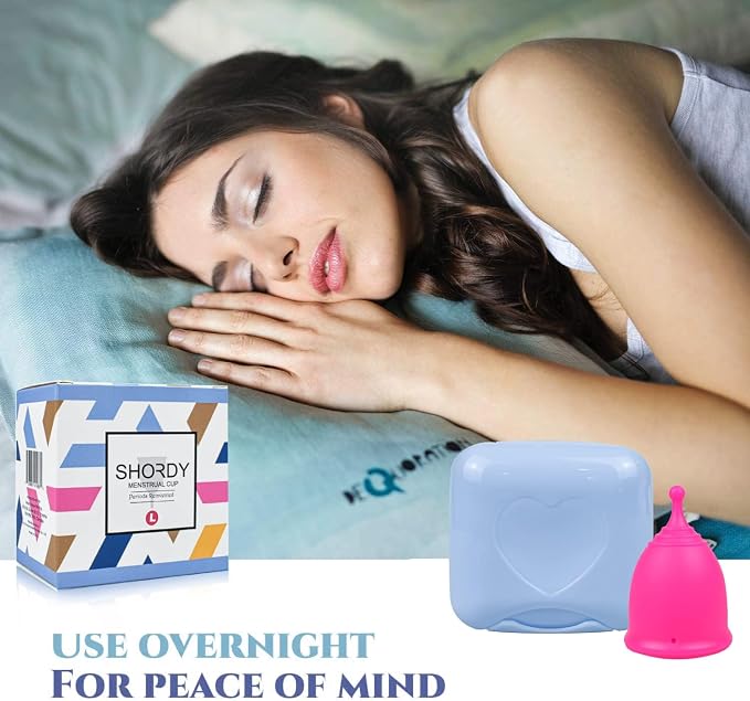 SHORDY Menstrual Cups (Small), Single Pack with Box, Soft & Flexible, Copa Menstrual Kit for Women Upto 12 Hours of Comfort, Eco-Friendly & Safer Alternative to Disc Pads Tampons (Pink)