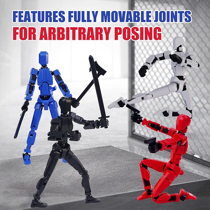 Multi-Jointed Action Figures Set, Model 13 All-in-one molding Accessories with Magnetic, Desktop Decor & Collectors' Toys